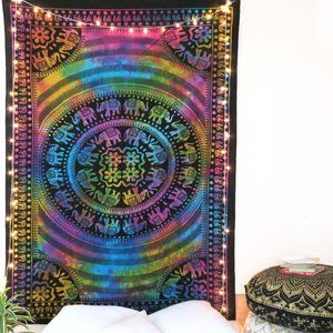 Oussum Multi Boho Animal Print Tapestry Blankets